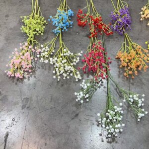 63cm Flexible Artificial Baby's Breath | Realistic Fake Gypsophila Flowers for Wedding & Home Decor | Welcome to Request Samples