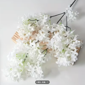 Lilac simulation flower with long branches can be used as a road guide flower with discounted prices. Manufacturer direct sales. Simulation flower with high popularity worldwide